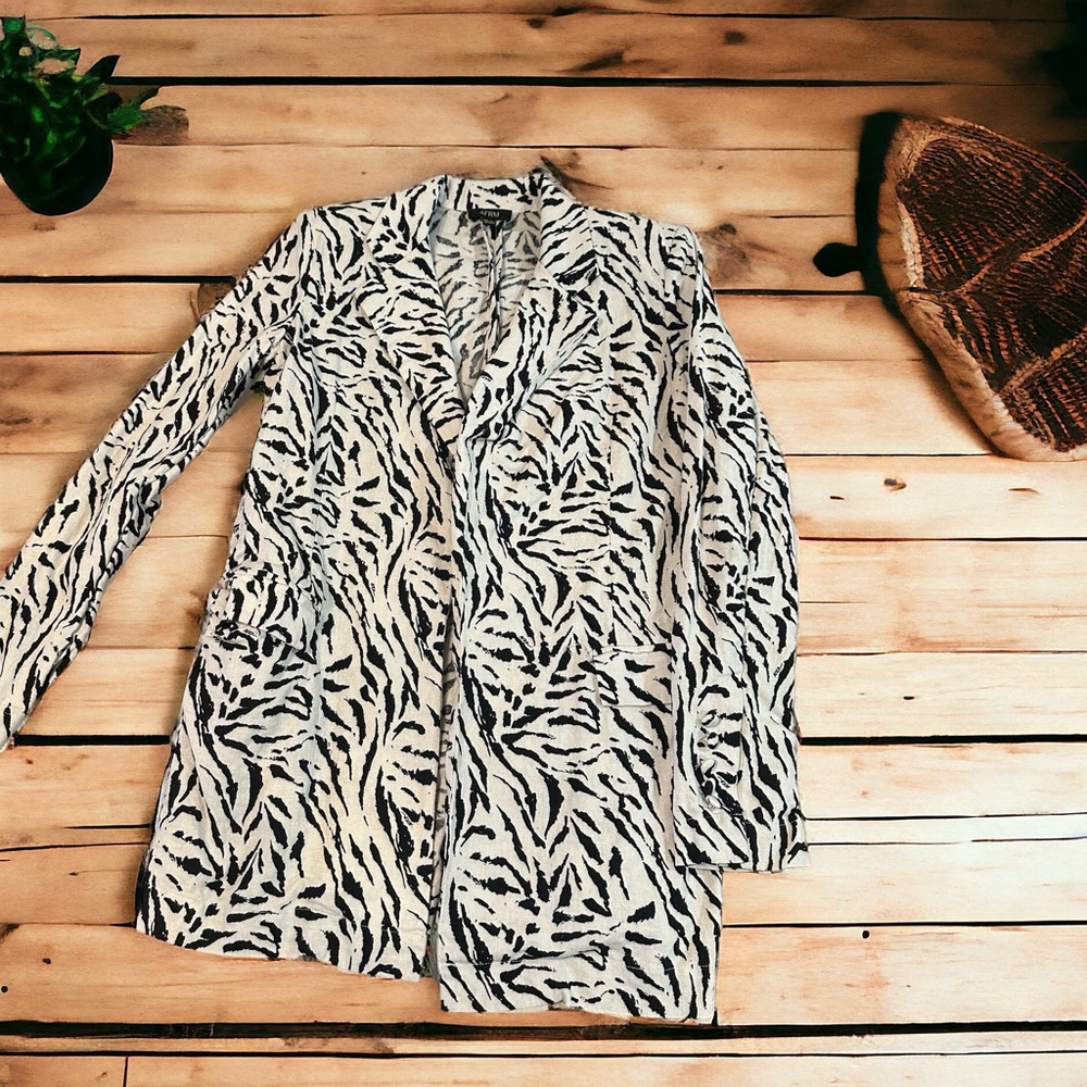 Zebra Print Blazer